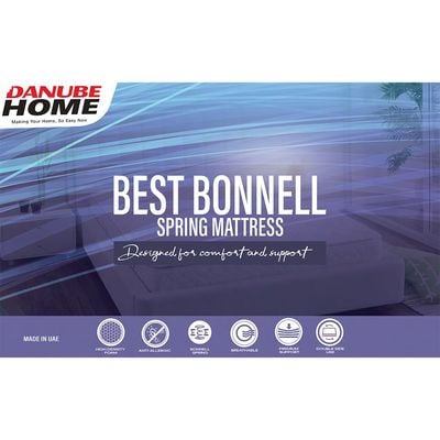 Best Bonnell Spring Firm Single Mattress - 90x190x22 cm - With 5-Year Warranty